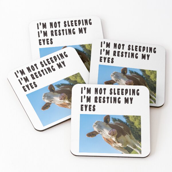 Item preview, I'M NOT SLEEPING, I'M RESTING MY EYES. designed and sold by GOLDFAMILYSHOP.