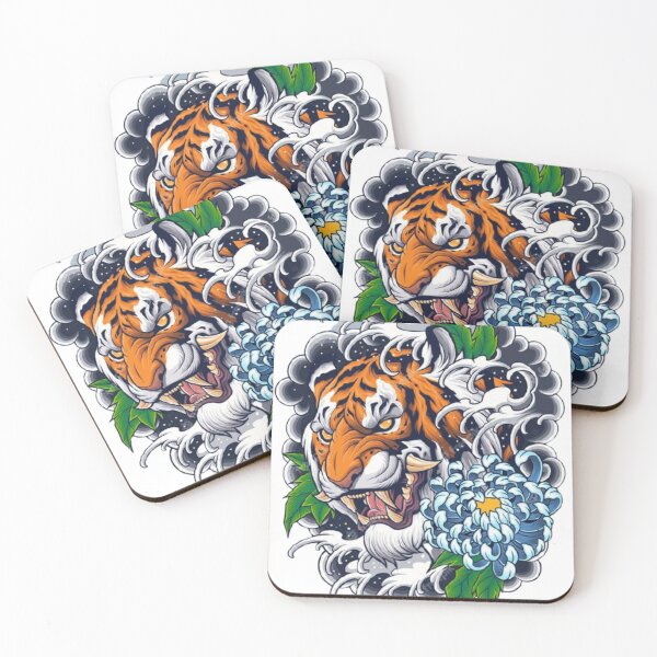 Item preview, Tiger With Flowers designed and sold by Almight Store.