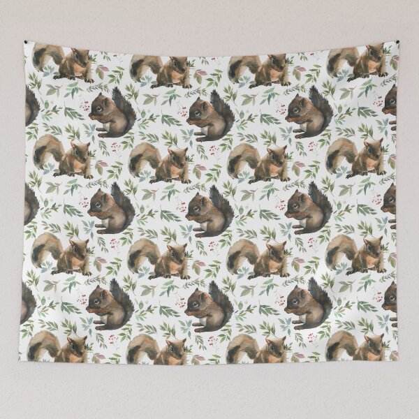 Item preview, Woodland Squirrel Baby designed and sold by WildAliceArt.