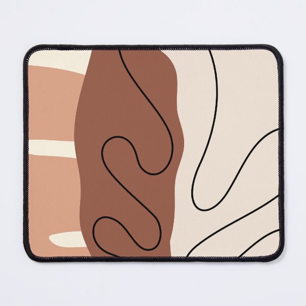 Item preview, Minimal Modern Abstract Art leaf Warm Tones Design designed and sold by zedonee.