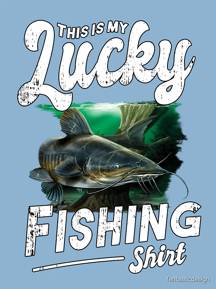 Catfish Funny Gift This Is My Lucky Fishing Shirt Kids T-Shirt for Sale by  fantasticdesign
