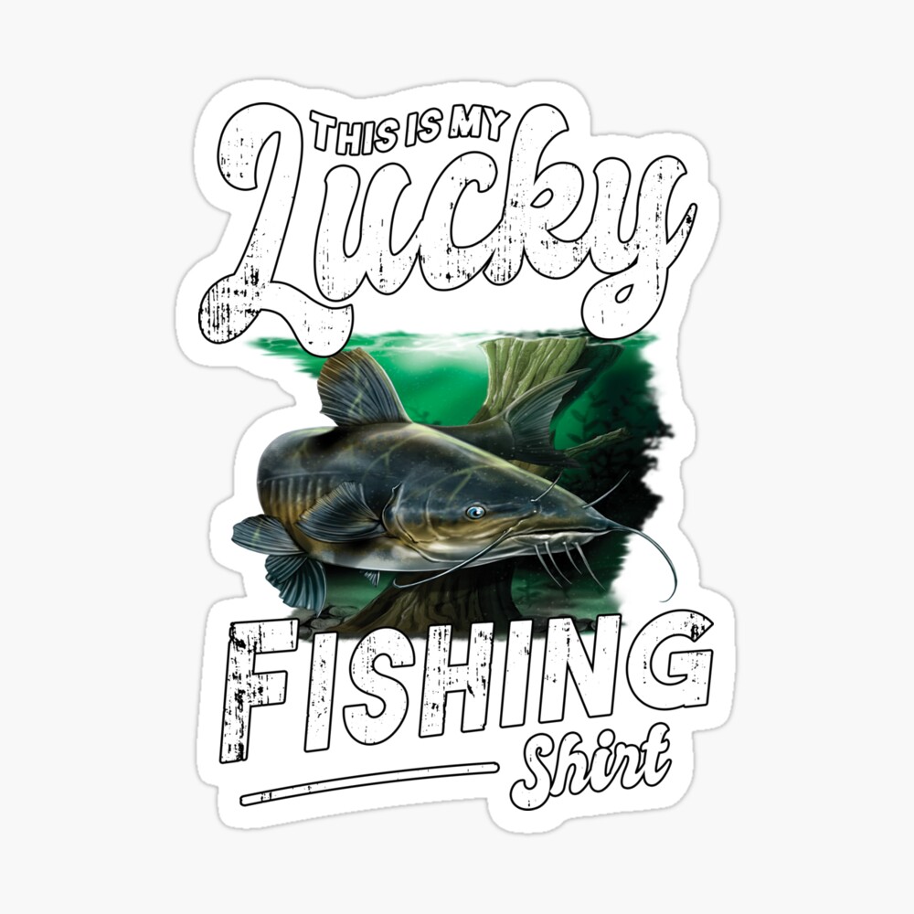 Catfish Funny Gift This Is My Lucky Fishing Shirt | Kids T-Shirt