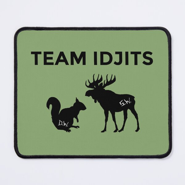 Item preview, team idjits! - black designed and sold by lexicolor.