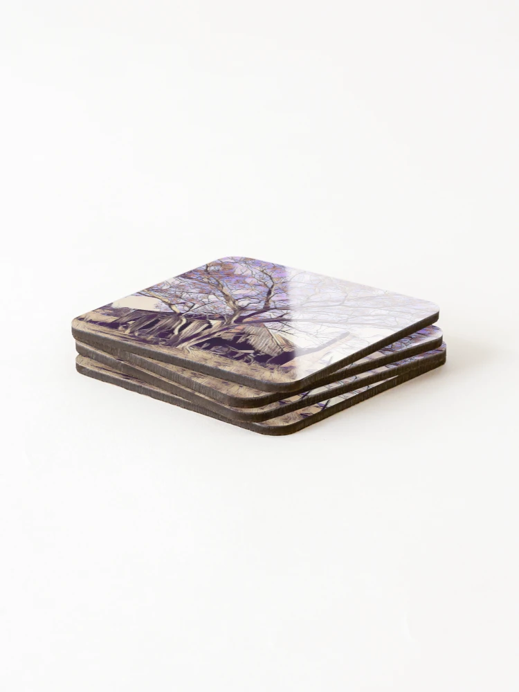 Thumbnail 4 of 5, Coasters (Set of 4), The Farmhouse designed and sold by RandaRubyRed.