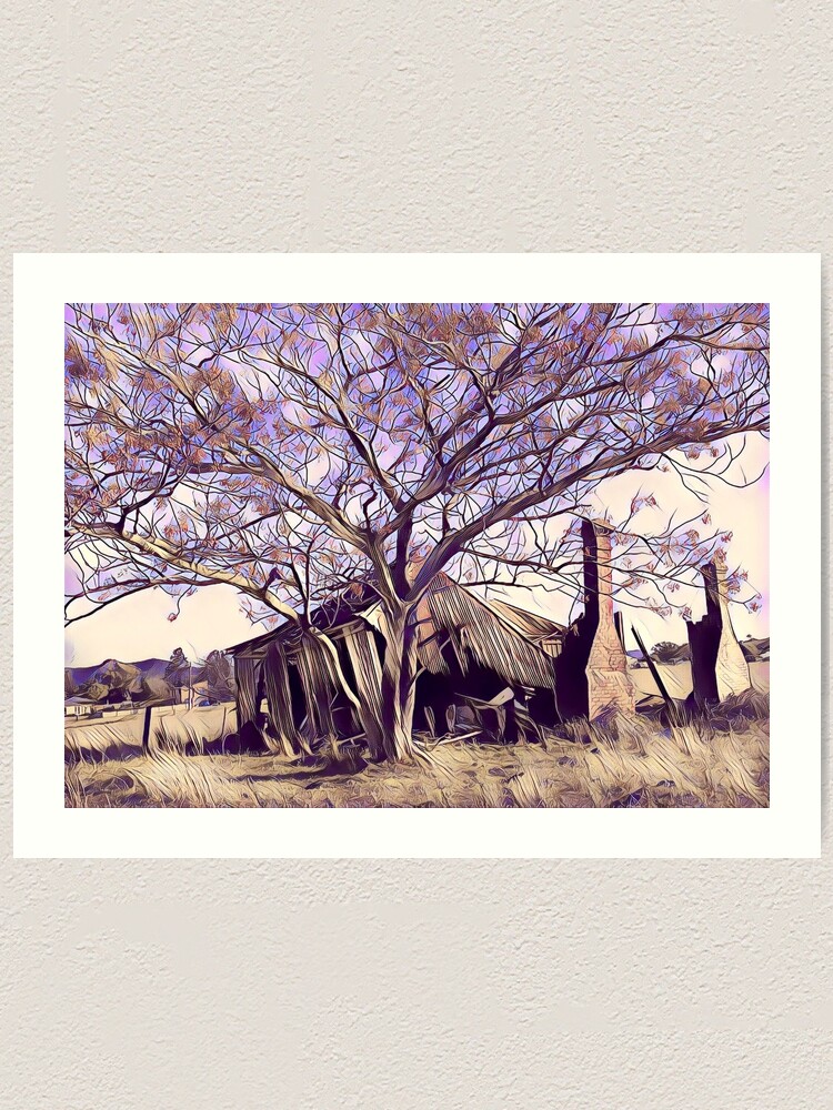 Thumbnail 1 of 3, Art Print, The Farmhouse designed and sold by RandaRubyRed.
