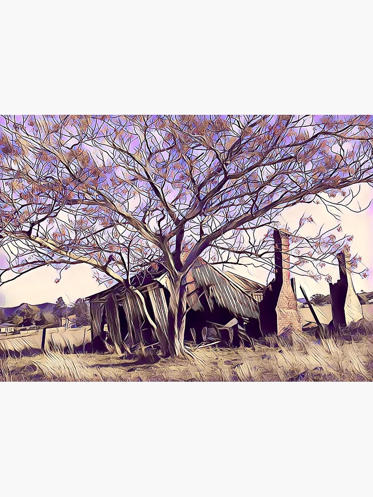 Thumbnail 2 of 2, Postcard, The Farmhouse designed and sold by RandaRubyRed.
