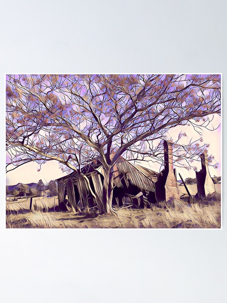 Thumbnail 1 of 3, Poster, The Farmhouse designed and sold by RandaRubyRed.