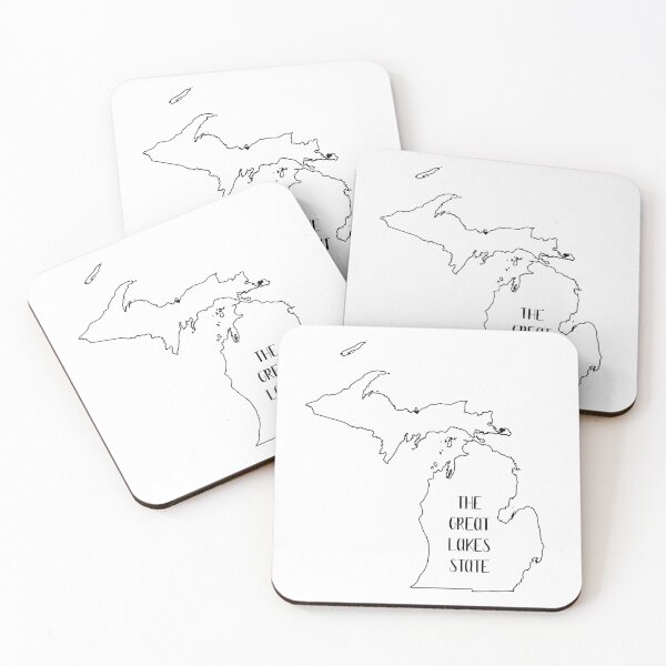 Item preview, Michigan state line - The great lakes state designed and sold by J---store.