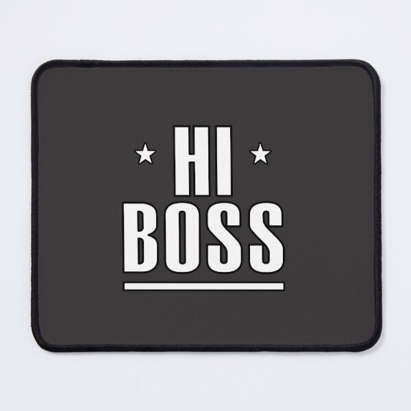 Item preview, Greeting - Hi Boss - Black designed and sold by AlfabetDesign.