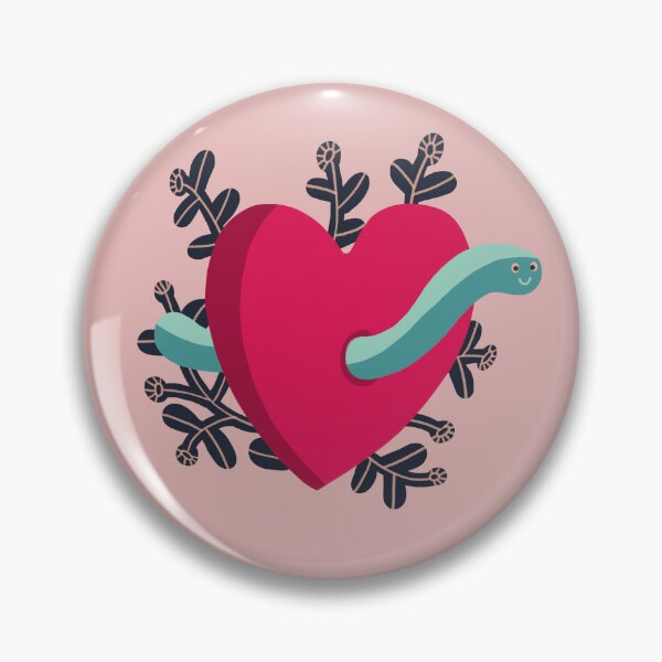 Item preview, Pink Heart Love worm designed and sold by Pacesyte.