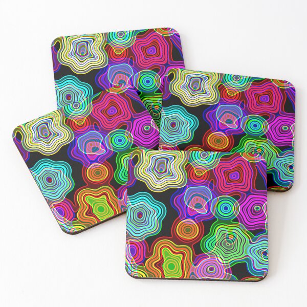 Item preview, Groovy Psychedelic Retro Neon Party Lights   designed and sold by Prawny.