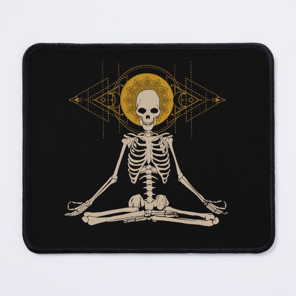 Item preview, Yoga -Skeleton-Yoga- How to Meditate-Skeleton meditation-Tarot,witch,magic,meditation designed and sold by TeeARTHY.