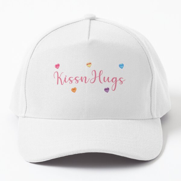 KissnHugs Text with Candy Hearts Baseball Cap