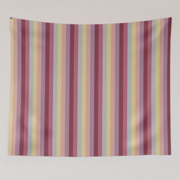 Aperçu de l'œuvre Stripes Magenta Mauve Peach Yellow Grey-Blue Repeat 5748 créée et vendue par Art in My Loft.