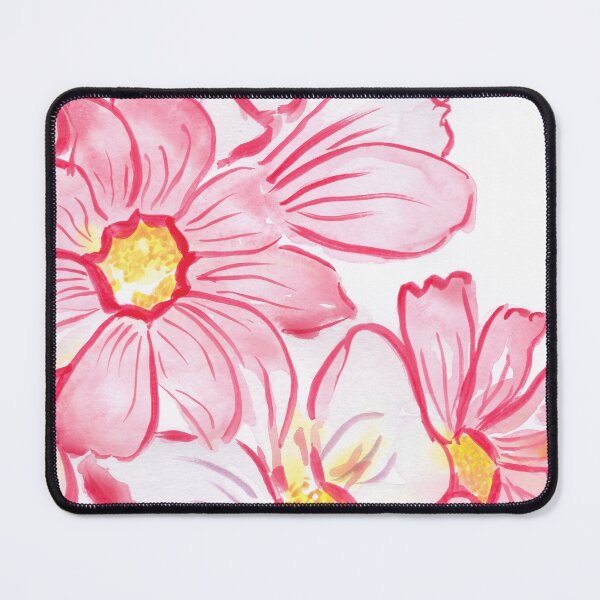 Item preview, Pink Watercolour Cosmos Flowers designed and sold by Amber Davey.