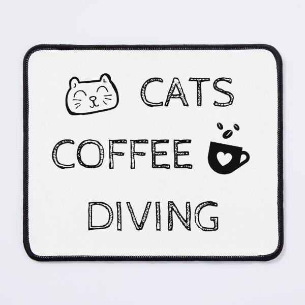 Item preview, Cats. Coffee. Diving designed and sold by TheGreenGoat.