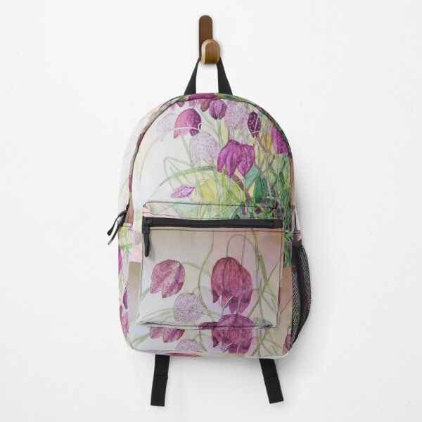 Item preview, Purple pink fritillary flowers watercolour painting designed and sold by esvb.