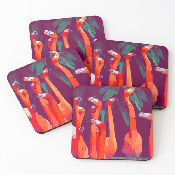 Item preview, Beautiful Pink Flamingos In Paradise, StayFlyDesign  designed and sold by HeatherAP.