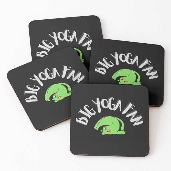 Item preview, Big Yoga Fan Green Cat Design Sports Fitness Exercise designed and sold by LGbubble.
