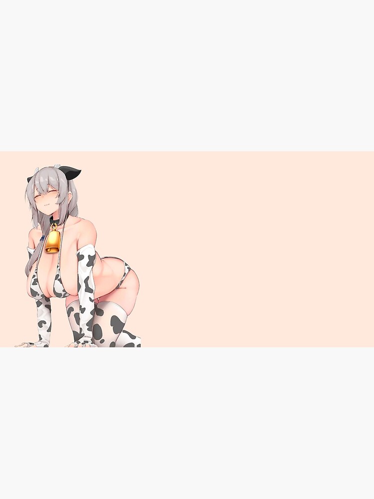 Oppa Huge Boobs Anime Cow Girl Mouse Pad For Sale By Lewdities Redbubble