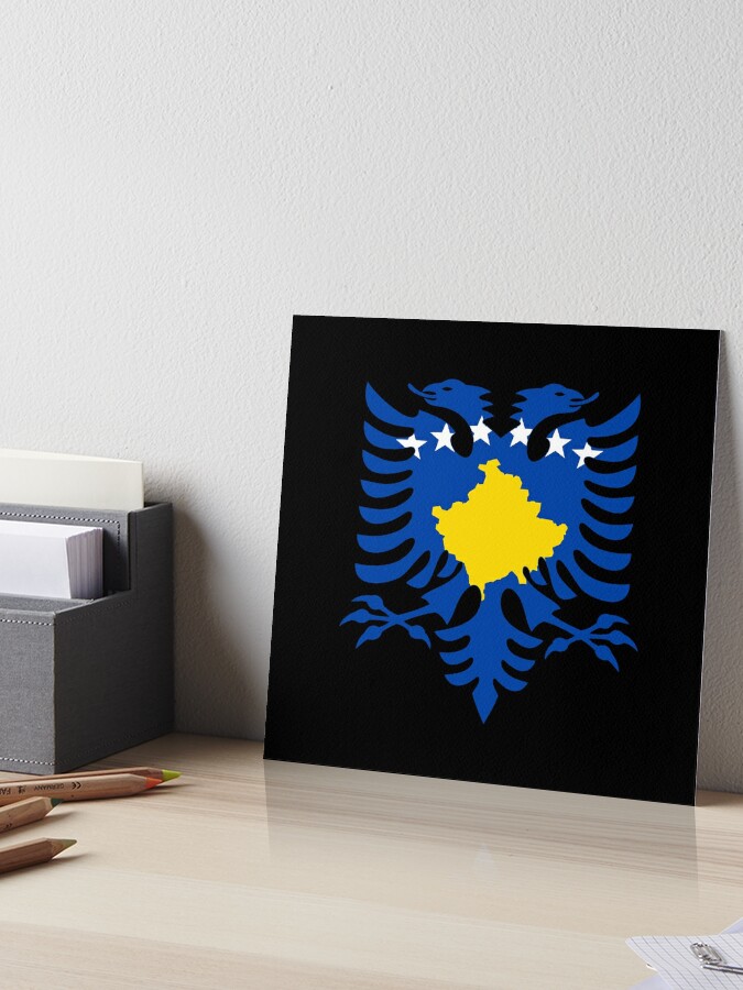 Albania Kosovo flag united | Art Board Print