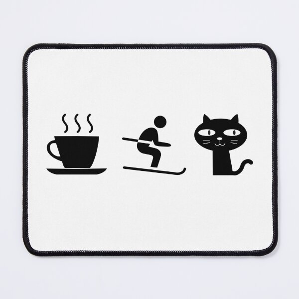 Item preview, Coffee. Cats. Skiing designed and sold by TheGreenGoat.