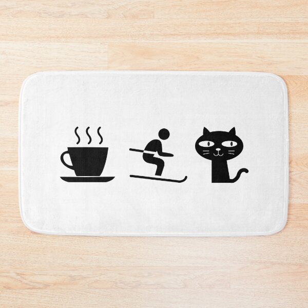 Item preview, Coffee. Cats. Skiing designed and sold by TheGreenGoat.