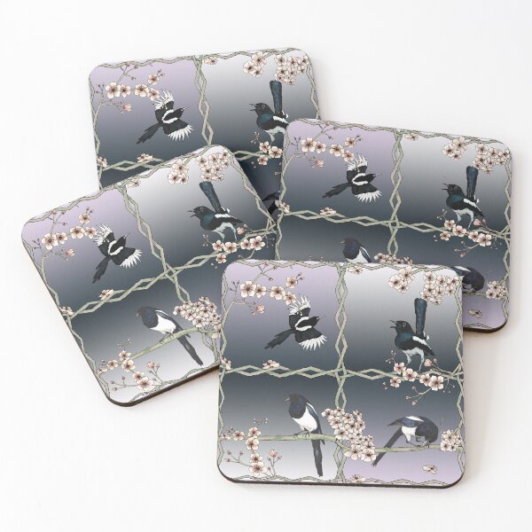 Item preview, Four Magpies designed and sold by WildBirdArt.