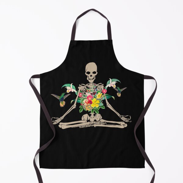 Item preview, Yoga Skeleton - Rib Cage Flowers-Yoga -Skeleton-Yoga- How to Meditate-Skeleton meditation Flower-Hummingbirds designed and sold by TeeARTHY.