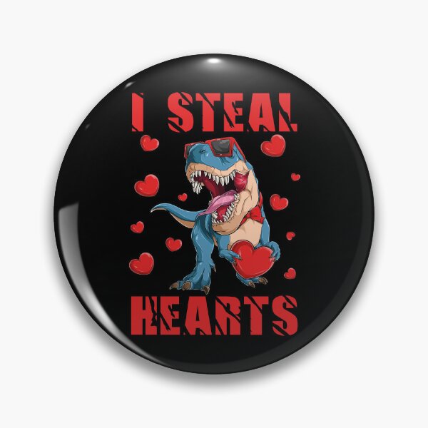 Item preview, I Steal Hearts Dinosaur T rex Lover Valentines Day Kids designed and sold by Tatus Brinal.