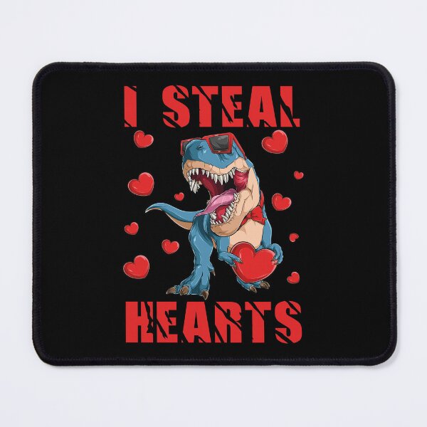 Item preview, I Steal Hearts Dinosaur T rex Lover Valentines Day Kids designed and sold by Tatus Brinal.