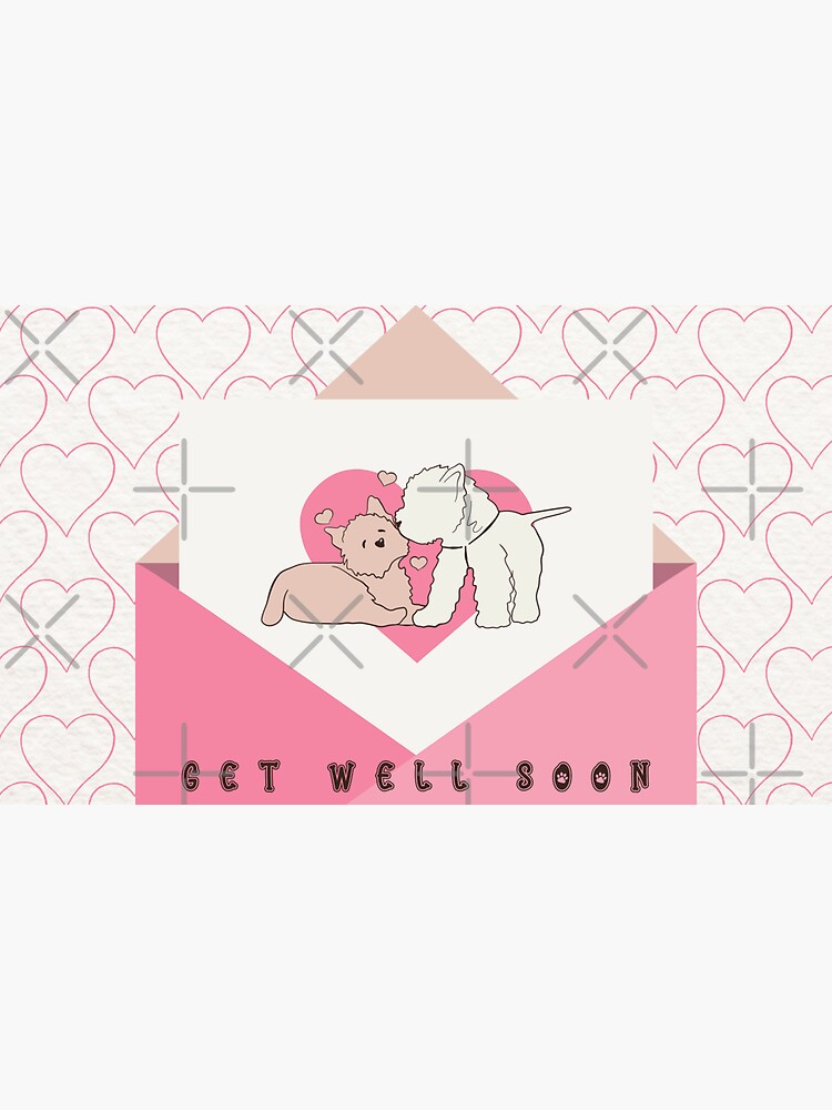 Get Well Soon - Watercolour Teddy Bear and Heart Greeting Card for Sale by  SimplySimpleOrg