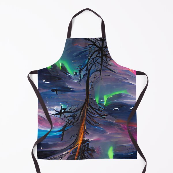 Item preview, Northern lights and a tree designed and sold by FlyingSprinkles.