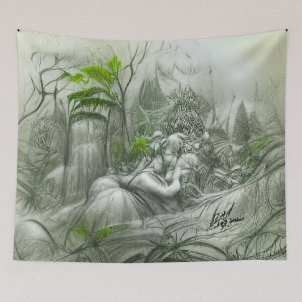 Item preview, Forest jungle love Nature style Art Work collection. designed and sold by Sloyar.
