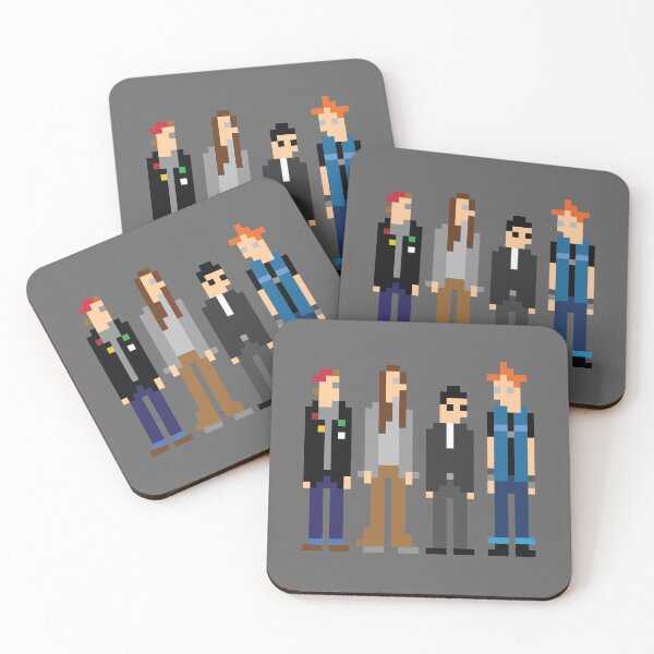 Item preview, Rick, Neil, Mike and Vyvyan - Pixel Art - The Young Ones Inspired designed and sold by RetroTeeStudio.