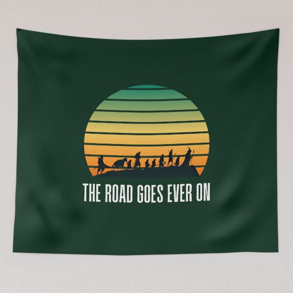 Item preview, The Road Goes Ever On - Fellowship designed and sold by Fenay Designs.