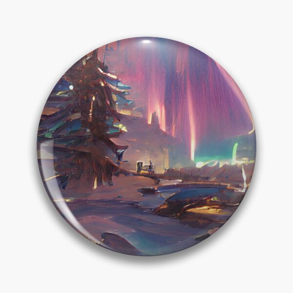 Item preview, Northern lights in winter designed and sold by FlyingSprinkles.