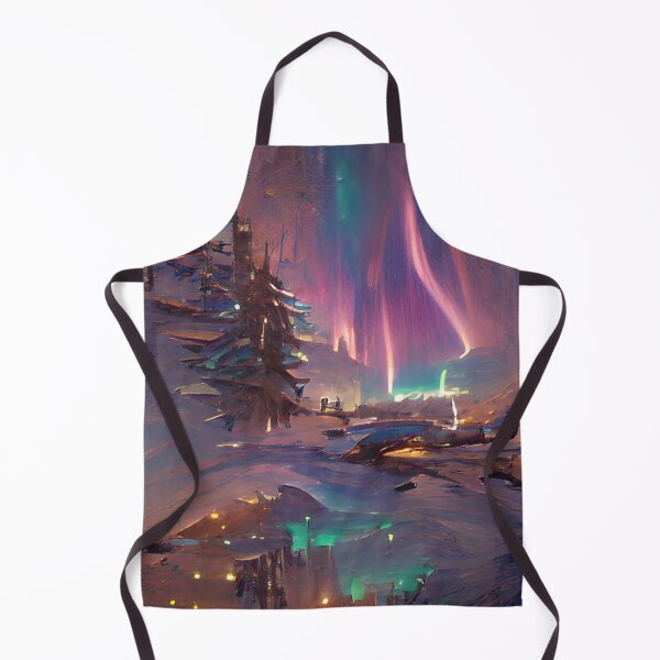 Item preview, Northern lights in winter designed and sold by FlyingSprinkles.