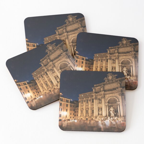 Item preview, trevi fountains square in rome at night designed and sold by franckreporter.