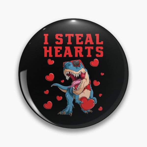 Item preview, I Steal Hearts T-Rex Dinosaur Valentines designed and sold by Tatus Brinal.