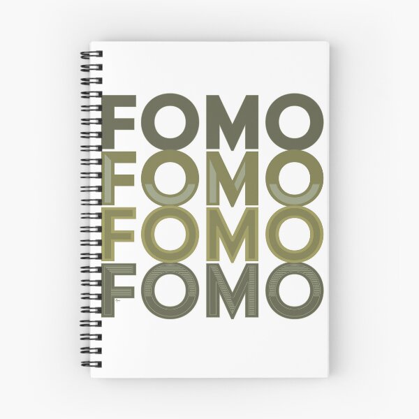 Item preview, Don't let FOMO (Fear of Missing Out) stop you! | Typographic digital art stacked logo designed and sold by Maren Frances.