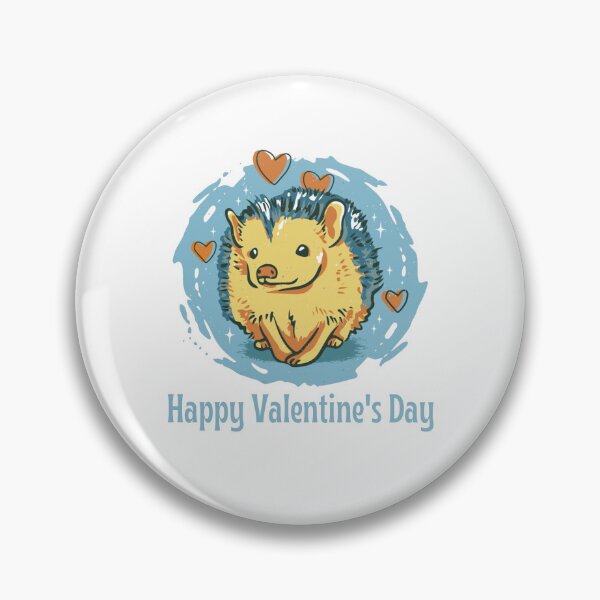 Item preview, Happy Valentine's Day, Cute Hedgehog Heart Crusher Valentine's Day Design designed and sold by Auntieck.