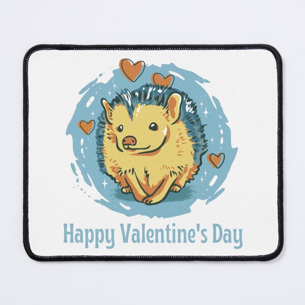 Item preview, Happy Valentine's Day, Cute Hedgehog Heart Crusher Valentine's Day Design designed and sold by Auntieck.