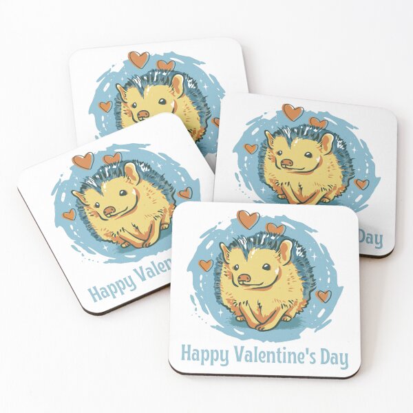 Item preview, Happy Valentine's Day, Cute Hedgehog Heart Crusher Valentine's Day Design designed and sold by Auntieck.
