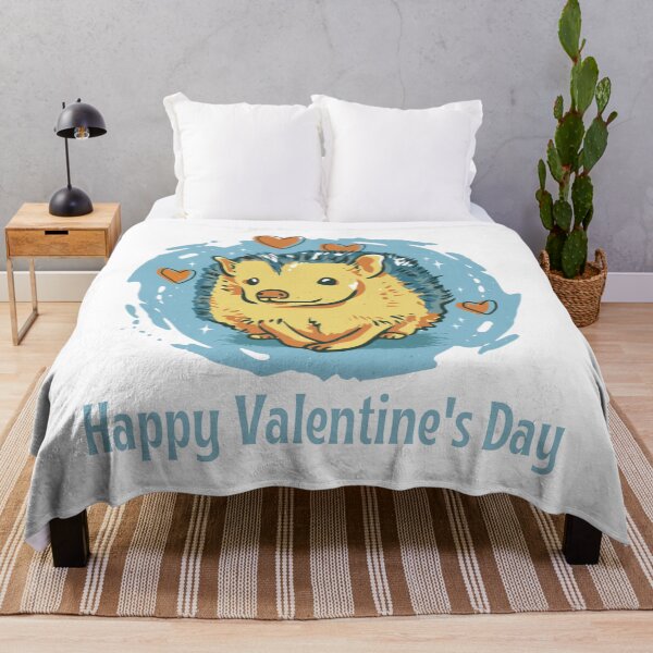 Item preview, Happy Valentine's Day, Cute Hedgehog Heart Crusher Valentine's Day Design designed and sold by Auntieck.