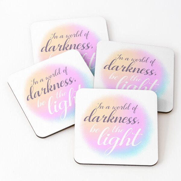 Item preview, In a World Of Darkness be the Light Beautiful Pastel Decor  designed and sold by 6sensei.