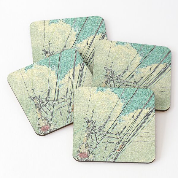 Item preview, Electric pole and blue sky mosaic designed and sold by noolook.