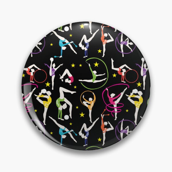 Item preview, Gymnast girl colorful Pattern - Acrobatic Gymnastics Girl designed and sold by NawalMagdy.