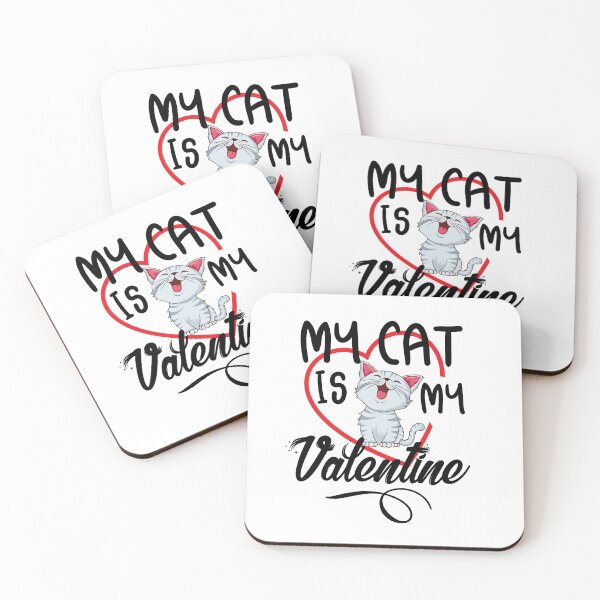 Item preview, my cat is my valentine designed and sold by Yakuzads.