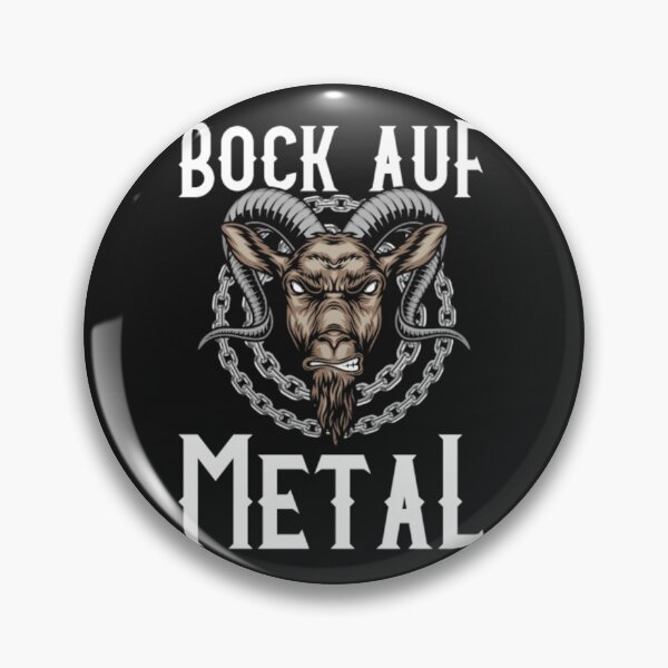Artikelvorschau, Metal Fan Ziegenbock Wortspiel bock entworfen und verkauft von ClamenTaon.